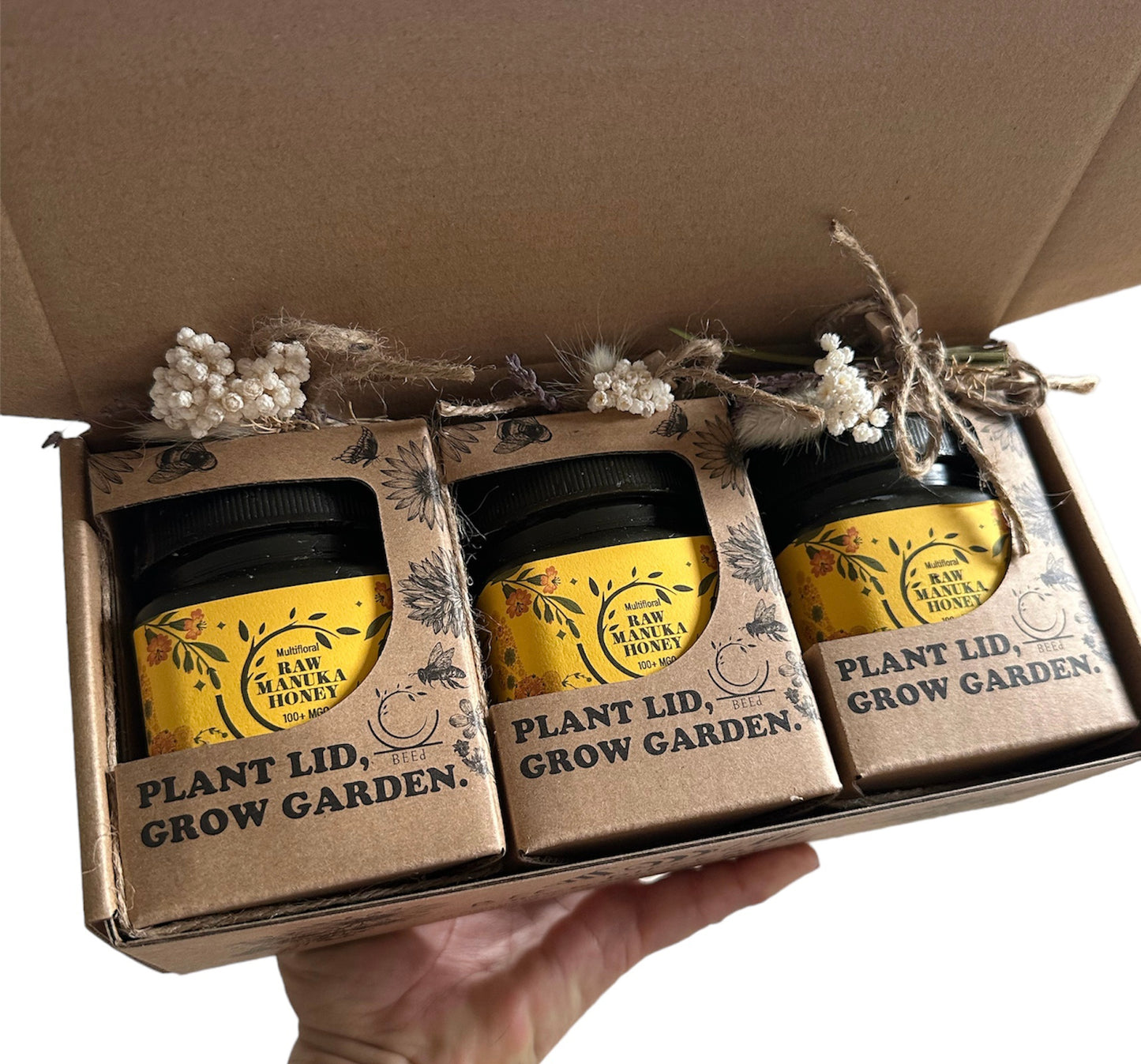BUY 2 get 1 FREE!!! honey 🍯🍯🍯 BEEd MGO 100 + Manuka Honey (250g/8.8oz), Superfood, Authentic Raw Honey from New Zealand
